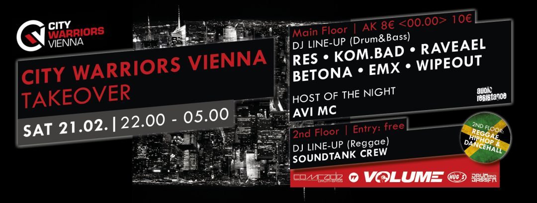 AUDIO RESISTANCE presents CITY WARRIORS VIENNA TAKEOVER – 21.2.15