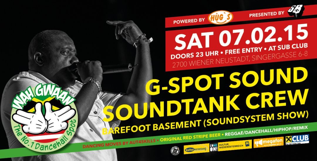 Wah Gwaan Saturdays with G-SPOT Sound 7.2.15