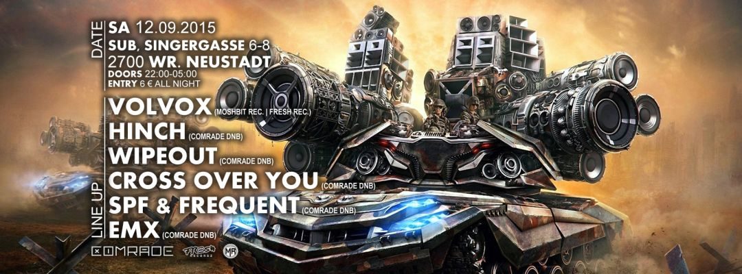 Comrade DNB presents Volvox – 12.9.15
