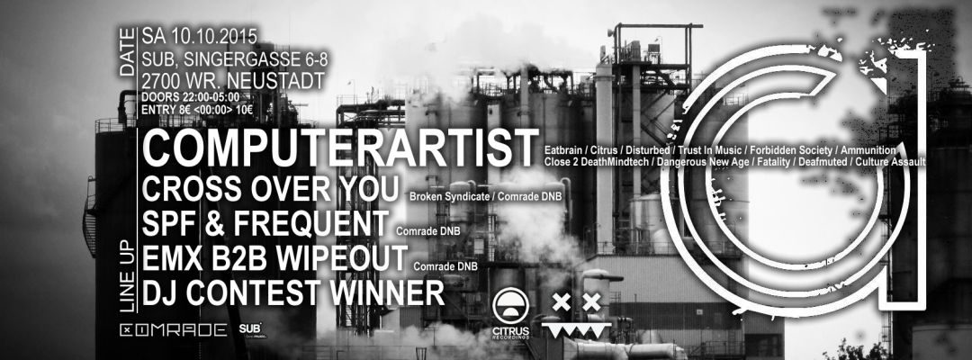 COMRADE DNB presents COMPUTERARTIST – 10.10.15