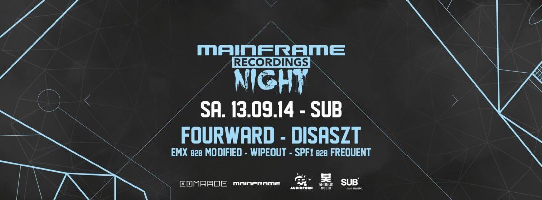 Comrade DnB presents Mainframe Recordings Night – 13.9.14