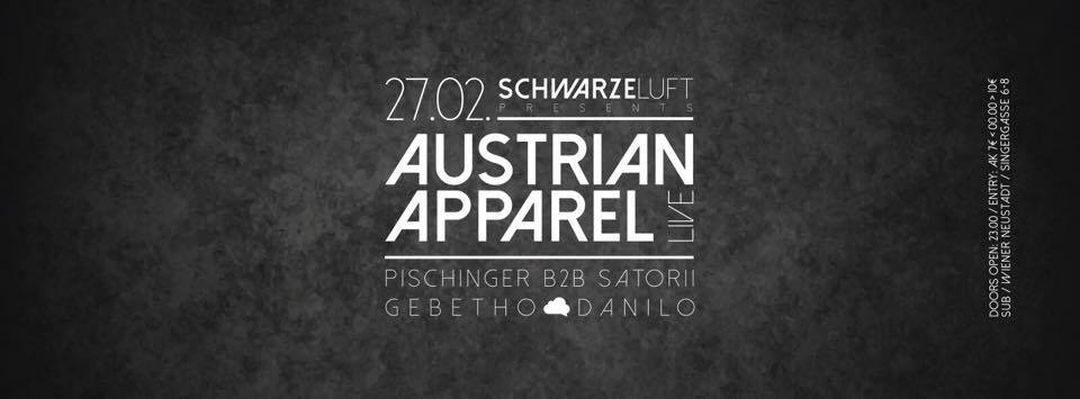 Schwarze Luft w/ Austrian Apparel (LIVE SET) – 27.2.16