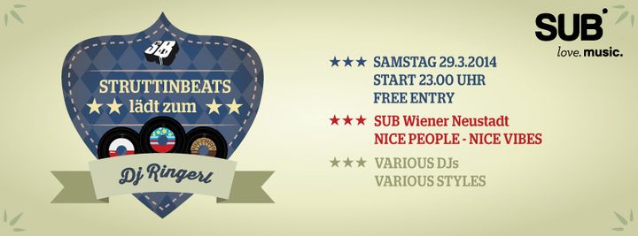 STRUTTINBEATS DJ-Ringerl – 29.3.14