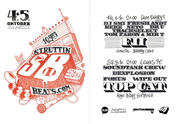 10 YRS STRUTTINBEATS – 4.+5.10.13