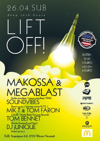 StruttinBeats presents: LIFT OFF #3 – 26.4.13