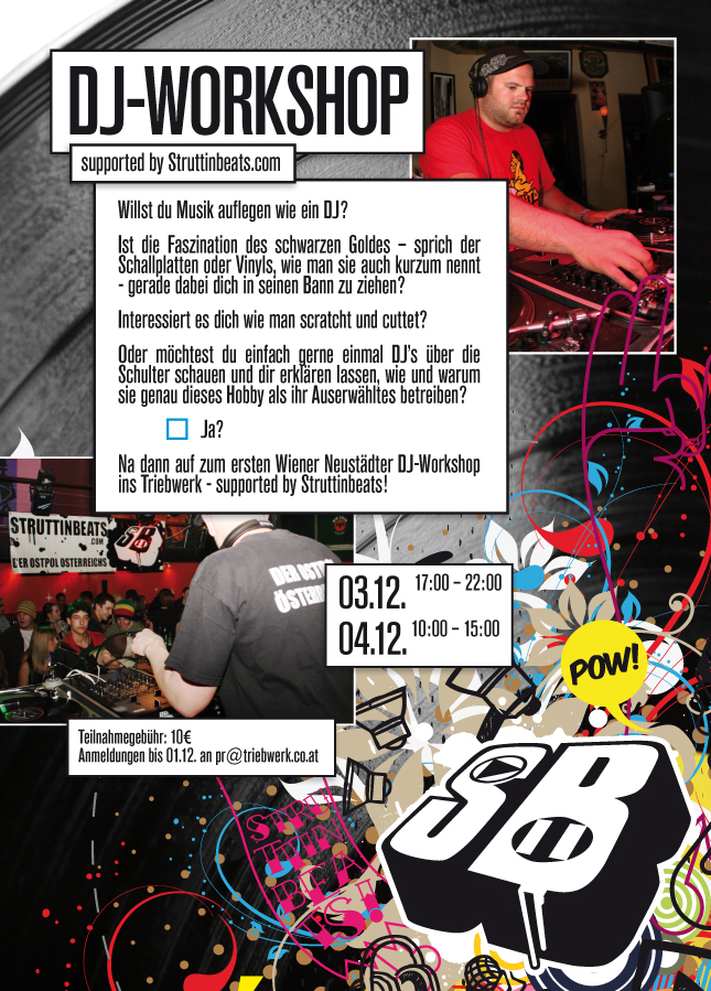 DJ WORKSHOP @ Triebwerk – 3.+4.12.10