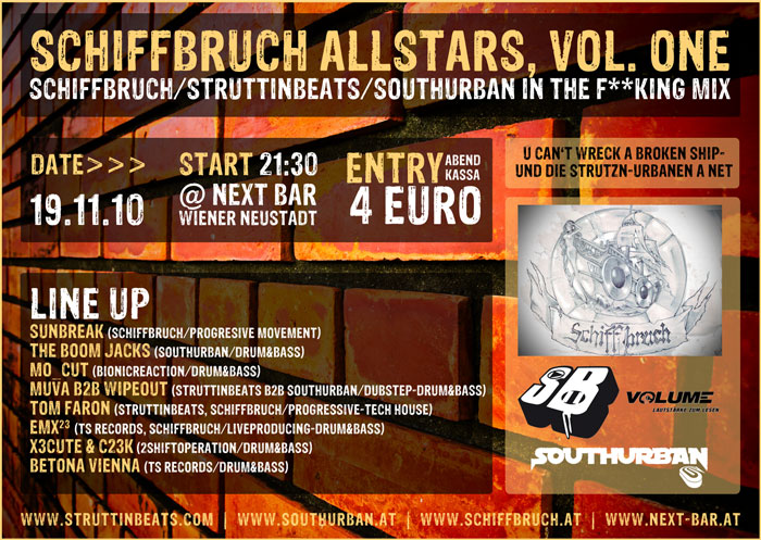 Schiffbruch Allstars (vs. StruttinBeats & Southurban) – 19.11.10