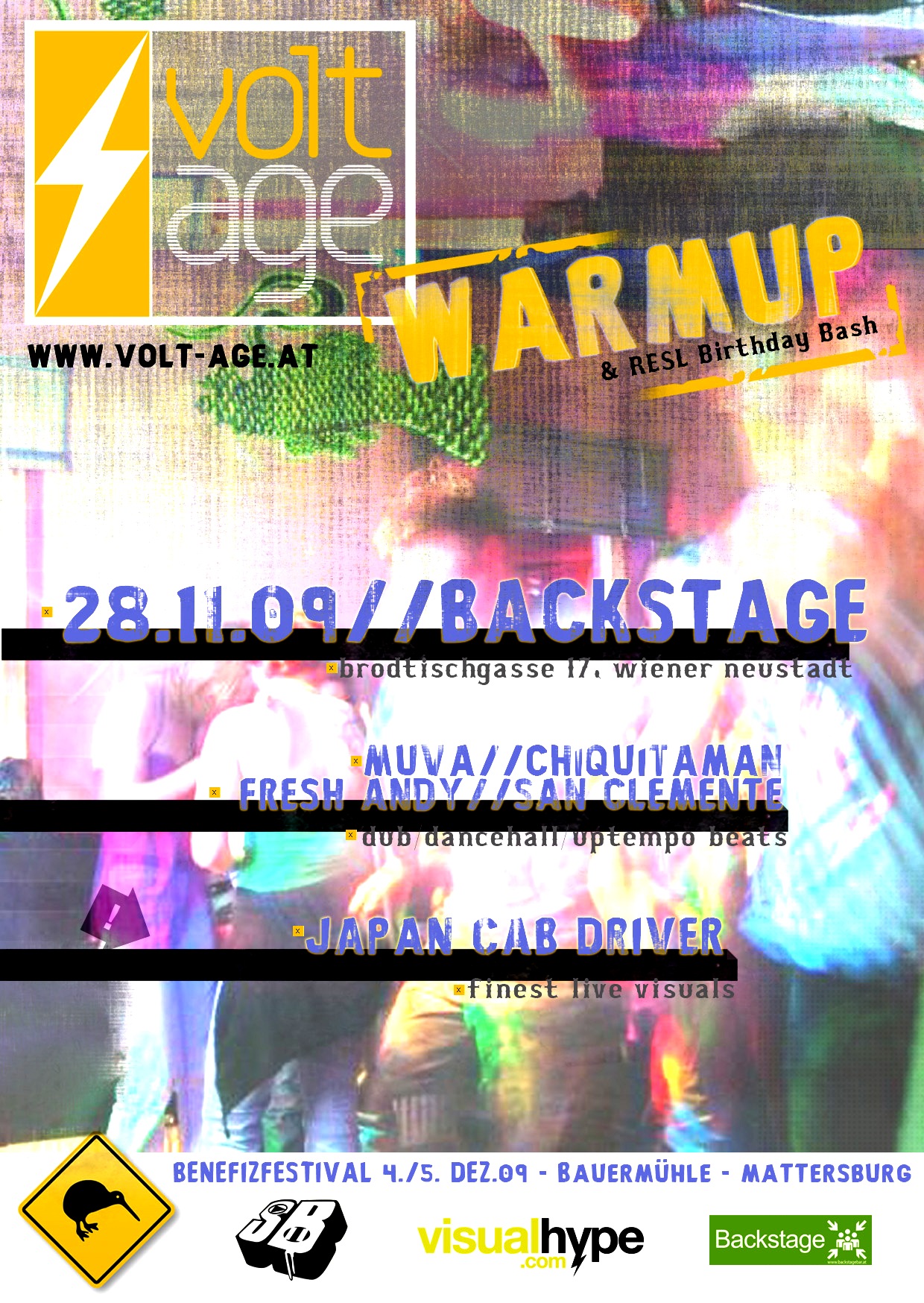 Volt.Age Warmup 2009 @ Backstage – 28.11.09