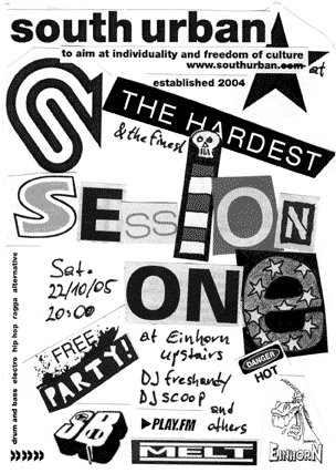 Southurban Session 1 – 22.10.05