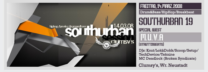 Southurban Session 19 w/ MUVA – 14.3.08